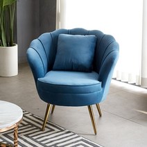 릴리 1인 소파 북유럽 패브릭 모던 벨벳 골드 쇼파, 하운드