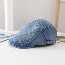 남자 베레모 헌팅캡 중년남성모자 카우보이 프린팅 뉴스 보이 캡 남성 워시 플랫 여성 화가 사계절