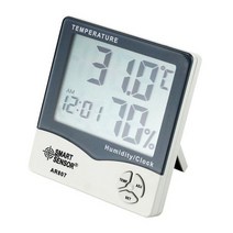 ARCO 온습도계 AR-807 정밀 온도 습도 시계 기능, 없음