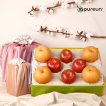 이과일이다 [1/17 오전9시 주문마감][이푸른] 사과배 혼합 4호 3.3kg (사과4과/배4과 내외)