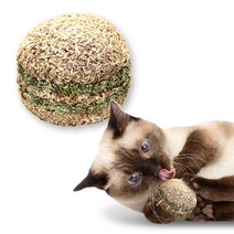 캣완트 고양이 스트레스해소 치석제거 냠냠시리즈 장난감 D01 마따따비 햄버거, 혼합색상, 1개