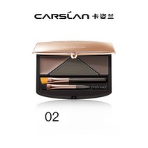 CARSLAN 카즈란 3색 아이브로우 워터프루프 자연발색 브로우키트, 01. 3.6g, 01. 02 그레이