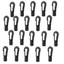 딩기요트 5mm 8mm 10pc 20pcs 번지 충격 코드 빠른 연결 후크 카약 카누 보트 리브 diy 탄성 코드 로프에 대한 끝 클립 매달려, 10pc 크기, 03 10PC L size