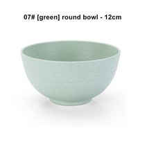 15/12cm 아기 먹이 그릇 먹이 음식 Wheats 짚 손잡이 그릇 숟가락 훈련 식기 아이 먹이 아기 식기 액세서리, 체코_A07