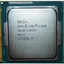 CPU 컴퓨터씨피유인텔 코어 i5-4690 i5 4690 I5- 프로세서 쿼드 LGA1150 데스크탑 CPU 제대로, 한개옵션0