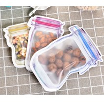 휴대용 밀봉백 지퍼백 아이디어 밀페용기 3종세트 캠핑 카라반 차박, 휴대용밀봉백 3종