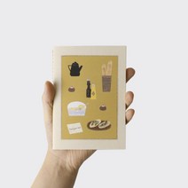 해피 하비 소작 5 미니 노트, 제빵 Feed Your Soul, 1개