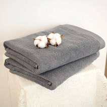 쉬라즈 모노바스 30수 바스타올 450g 2장, 2개, 그레이
