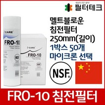 FRO-10 디럭스 언더세드 침전필터 250mm 1박스50개, 5마이크론 [50개]