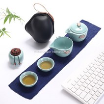 휴대용 찻잔 주전자 여행차박캠핑용 다기세트, 5번