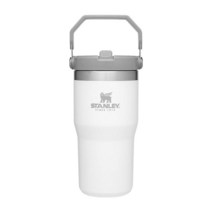 Stanley 아이스플로우 스테인리스 스틸 텀블러 빨대 포함 알파인156340, 20oz, Polar