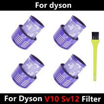 헤파필터 세척 가능한 필터 Hepa Unit for Dyson V10 SV12 사이클론 동물 절대 총 청소 진공 청소기 예비 부품 액세서리, 02 5pcs