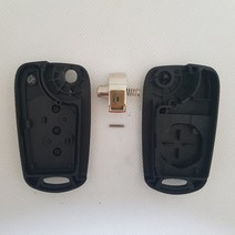 포터2 리모컨 폴딩키 스마트키 천연 소가죽 케이스, 폴딩키(pcb기판없음)
