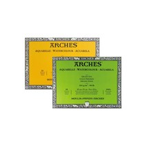 아르쉬 수채화패드 4면제본 스케치북 185g 20매 31x41cm (옵션선택) 황목/중목/세목, 황목