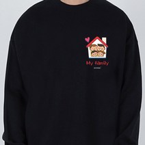 키밍 Happy famliy 티셔츠 여자 남자 우리집 맨투맨