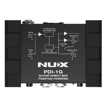 다이렉트 박스 DI nux pdi-1g 기타 인젝션 팬텀 파워 오디오 믹서 파라 아웃, 없음