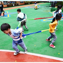 스타무역 유아체육교구 코퍼밴드 협동 기차 놀이 줄다리기, 5인용/3m