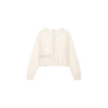 VOV 보브 정품 AR/CHIVE 백 집업 네트 니트 스웨터 탑 크림 7113250271 Q506242