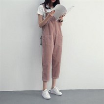 기모점프슈트 골덴점프슈트 겨울점프수트 멜빵바지 코듀로이원피스 코듀로이오버롤 코듀로이점프수트 니트점프수트 벨벳점프수트 35 학원풍 루즈핏 날씬해 보이는 감령 캐주얼 멜빵 여학생