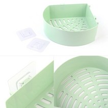 코너형 녹색 욕조코너선반 화장실모서리 싱크대 욕실거치대 정리대 수납, 기본