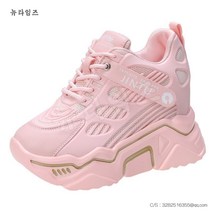 운동화 여 통굽 웨지 여성 키높이 6X827