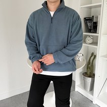 남자 오버핏 후리스 반집업 아노락(6COLOR)