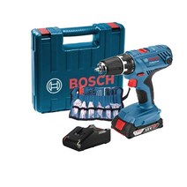 보쉬18V충전드릴GSR18v-21세트 배터리2..0Ah-1개 충전기 케이스 악세사리100P/보쉬충전드릴GSR18V-21세트