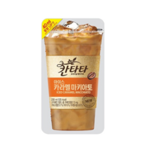 롯데칠성 음료수(칸타타 파우치) 카라멜 마키아토 230ml(1BOX/10팩), 1개, 230ml