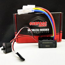 SURPASS HOBBY RC 60A ESC 닦았 전자 속도 컨트롤러 1/10 자동차 Tamiya Redcat Traxxas 트럭 540 550 모터, 03 60A Tamiya Plug