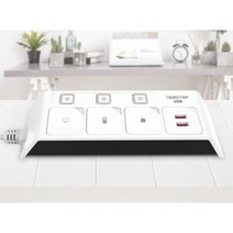 푸쉬 USB 2포트 개별 3구 안전캡 멀티탭 (1.5/3M) 예쁜 대학교 이쁜 어댑터, 블랙_1.5M