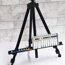 메탈 그림전시이젤 미술작품거치대 고급 블랙
