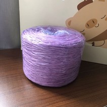 SKANDSALO 종이 뜨개실 코바늘 여름모자뜨기 밀짚 크로셰 뜨개질 임산부 취미, 연보라