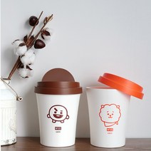 편리한 스윙타입 BT21 미니휴지통/페달휴지통/화장실휴지통/인테리어휴지통/종량제쓰레기통/대형쓰레기통/음식물쓰레기통/압축휴지통/분리수거함/사무실휴지통/오픈휴지통, 휴지통_코야