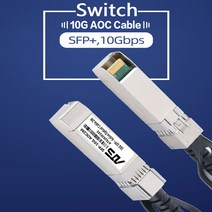 10G SFP AOC 케이블 10GBASE 액티브 광학 고속 전송 Cisco Huawei MikroTik HP Intel Dell 호환 가능, [10] 100m OM3