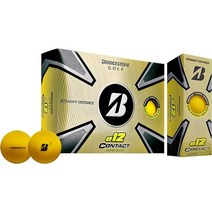 2023 브리지스톤 골프 e12 콘택트 볼 골프공 그린, Yellow