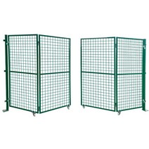 철제문 철문 철망 휀스 대문 철문도어락 철대문 - 소형, 1.8m 높이 x 총 폭 2m  (2 도어)