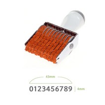 회전넘버링 금액인 10자리 43x4mm 도장 자동스탬프 금액인 고무인 회전넘버링, 1세트
