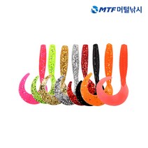 썬베이트 4인치 그럽웜 소프트베이트, 022(백색야광)