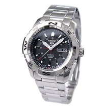 세이코 SEIKO 5 SPORTS[일본제] 손목시계 해외 모델 자동 감기 블랙 문자판 SNZJ05J1 남성 역수입품