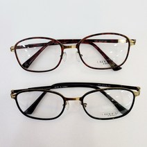 사각안경테 LUXEN 솔텍스 블랙;;브라운 콤비안경