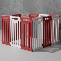 애완 동물 인클로저 개 케이지 소형견 중형 및 대형견 실내 블로우 성형 플라스틱 환경, White brown_20PCS