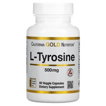 캘리포니아 골드 뉴트리션 L티로신 L타이로신 500mg 60캡슐, 기본, 1개