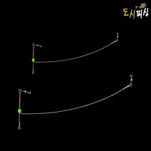 갈치 텐빈 속공 편대채비 도다리 카고 원투낚시, 21cm, 1개
