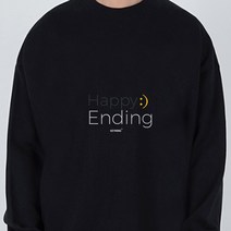 키밍 Happy-Ending 맨투맨 가을 커플룩 데일리 우정룩