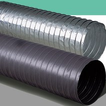후렉시블 덕트부속 닥트호스 주름관 50mm-1200mm 타포린(천) 알루미늄(은박) 자바라 자재 에어컨덕트, 5M, 100mm (4인치), 1개