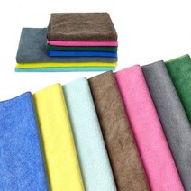 플린 극세사 세차 타월 S 드라잉 버핑 유리 수건 걸레 융 세차용 차량용, 블루, 30개