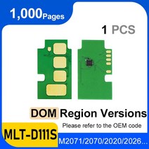 레진 합금 제작D111 토너 칩 MLT 1.8k 리셋 삼성 SL M2070 2022 카트리지 프린터, 01 1-MLT-D111S DOM 1K