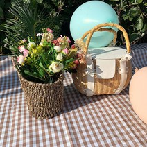 MMSe_피크닉매트 돛자리 중형 돗자리 150x200 양면방수 휴대용 야외 소풍 야외용 캠핑uvw597, MMSe_브라운체크