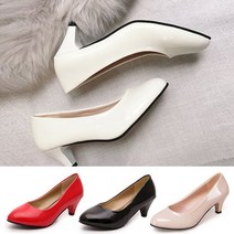 펌프스 에나멜 하이힐 여성구두 힐 6.0cm P998-1