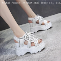 십전십미 여자 여름 운동화 키높이 웨지힐 샌들5-8CM
